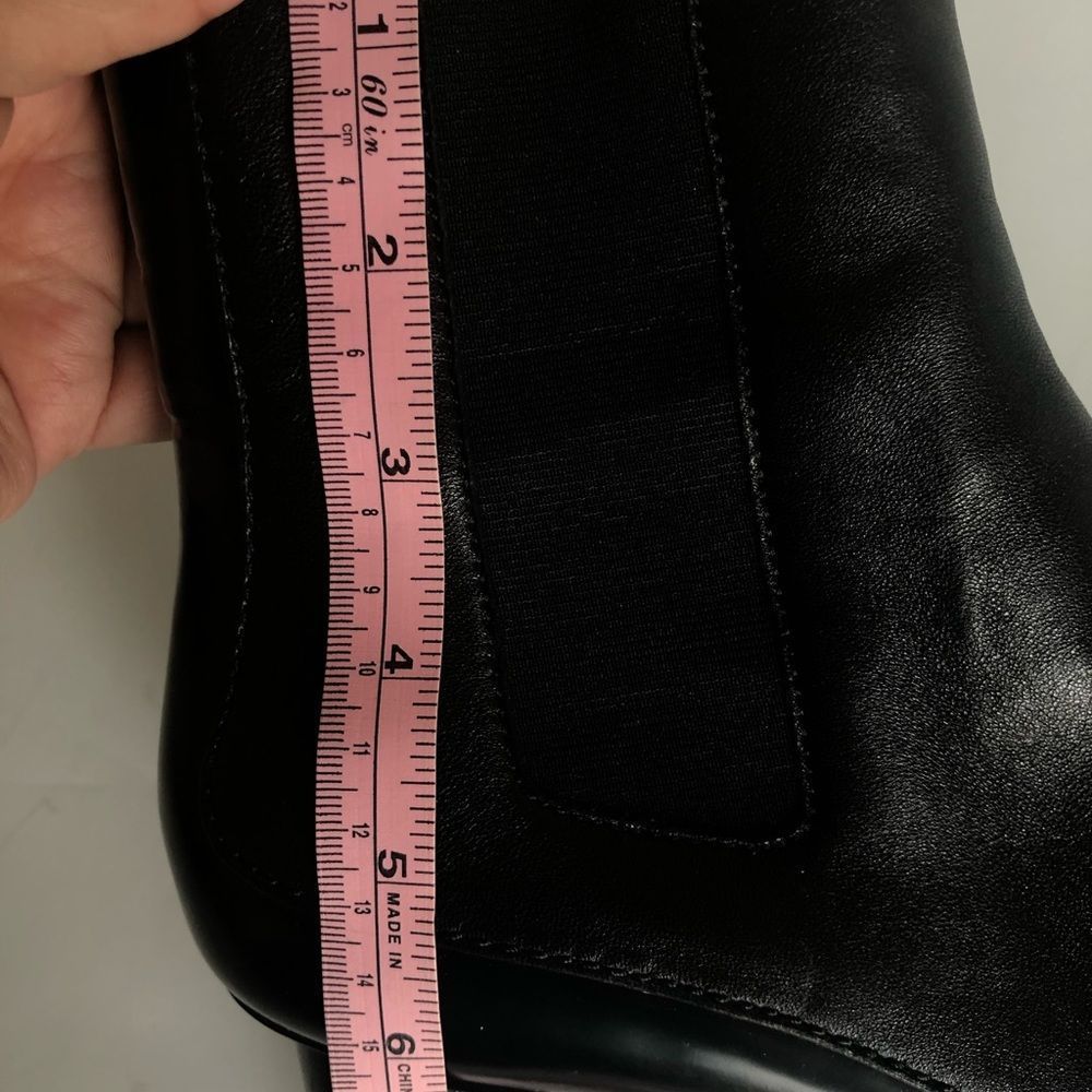 RAG & BONE High Black Patent Leather Boots Size 38.5 - Picture 12 of 15